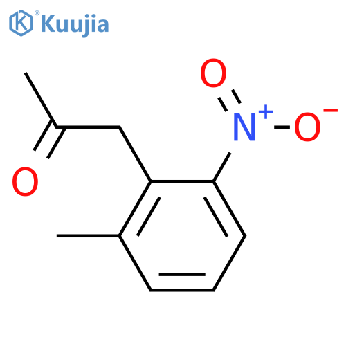 1-(2-methyl-6-nitrophenyl)propan-2-one structure