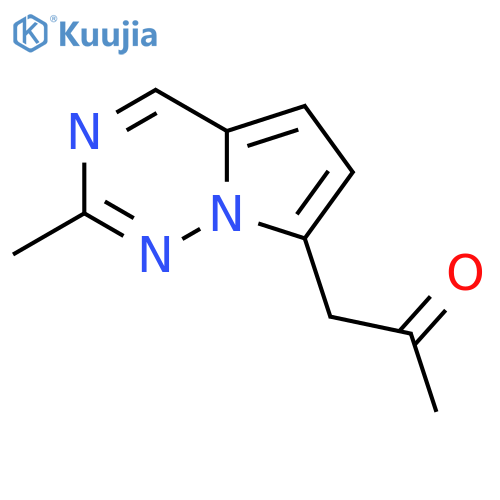 1-{2-methylpyrrolo[2,1-f][1,2,4]triazin-7-yl}propan-2-one structure