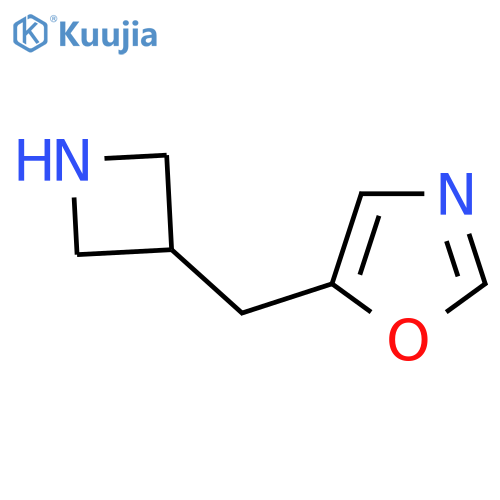 5-(azetidin-3-yl)methyl-1,3-oxazole structure