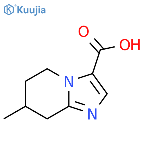 7-methyl-5H,6H,7H,8H-imidazo[1,2-a]pyridine-3-carboxylic acid structure