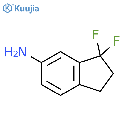 3,3-Difluoro-2,3-dihydro-1H-inden-5-amine structure