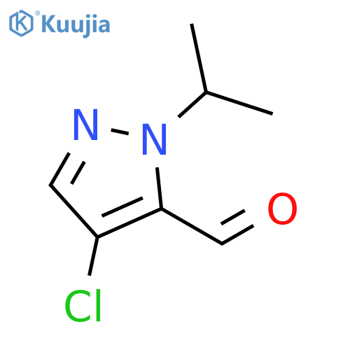 4-chloro-1-isopropyl-1H-pyrazole-5-carbaldehyde structure