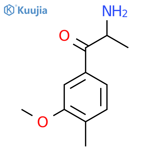 2-amino-1-(3-methoxy-4-methylphenyl)propan-1-one structure