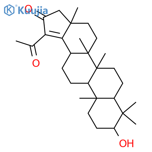3-Hydroxy-30-nor-18-lupene-20,21-dione; 3α-form structure