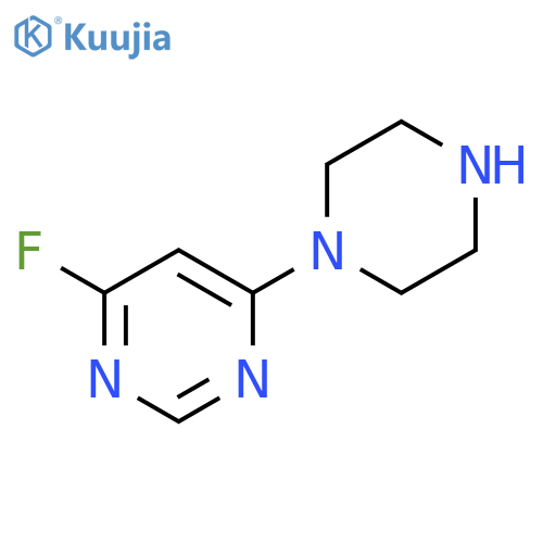 4-fluoro-6-(piperazin-1-yl)pyrimidine structure