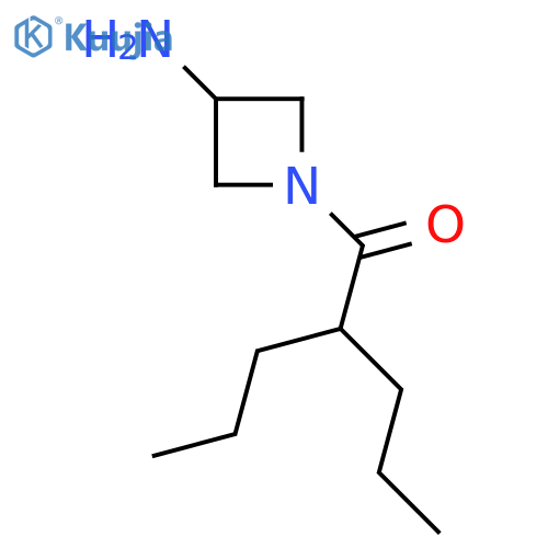 1-(3-Aminoazetidin-1-yl)-2-propylpentan-1-one structure