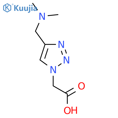 2-{4-[(dimethylamino)methyl]-1H-1,2,3-triazol-1-yl}acetic acid structure