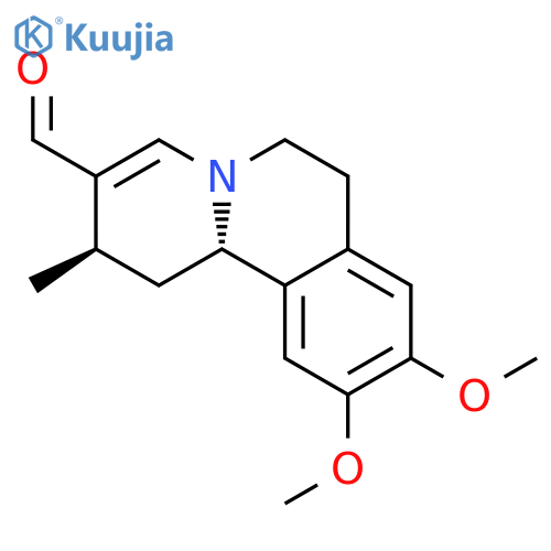 2H-Benzo[a]quinolizine-3-carboxaldehyde,1,6,7,11b-tetrahydro-9,10-dimethoxy-2-methyl-, (1R-cis)- (9CI) structure
