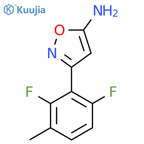 3-(2,6-difluoro-3-methylphenyl)-1,2-oxazol-5-amine structure