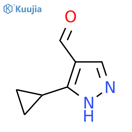 5-cyclopropyl-1H-pyrazole-4-carbaldehyde structure