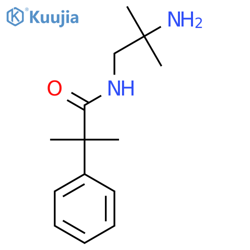 N-(2-amino-2-methylpropyl)-2-methyl-2-phenylpropanamide structure