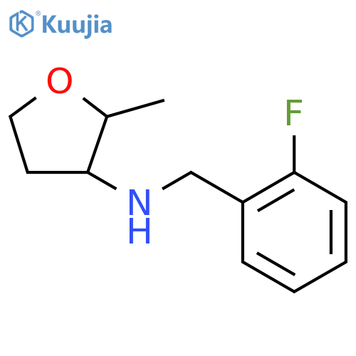 N-(2-fluorophenyl)methyl-2-methyloxolan-3-amine structure