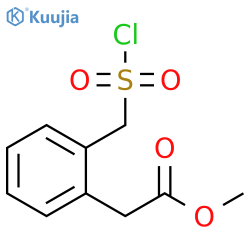 methyl 2-{2-(chlorosulfonyl)methylphenyl}acetate structure
