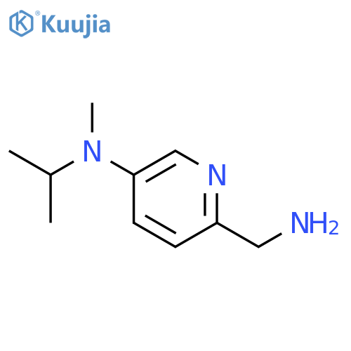 6-(aminomethyl)-N-methyl-N-(propan-2-yl)pyridin-3-amine structure