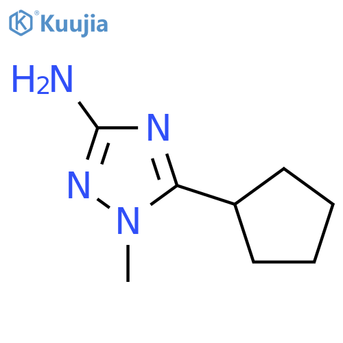 5-Cyclopentyl-1-methyl-1H-1,2,4-triazol-3-amine structure