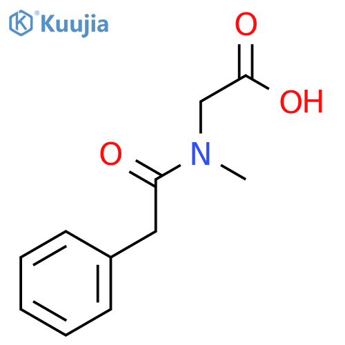 2-[Methyl(2-phenylacetyl)amino]acetic acid structure