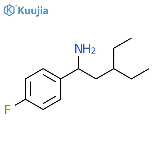 3-ethyl-1-(4-fluorophenyl)pentan-1-amine structure