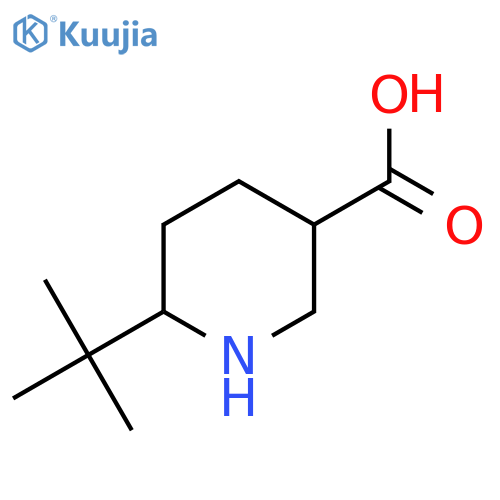 6-tert-butylpiperidine-3-carboxylic acid structure