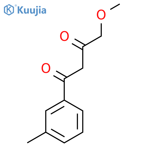 4-methoxy-1-(3-methylphenyl)butane-1,3-dione structure