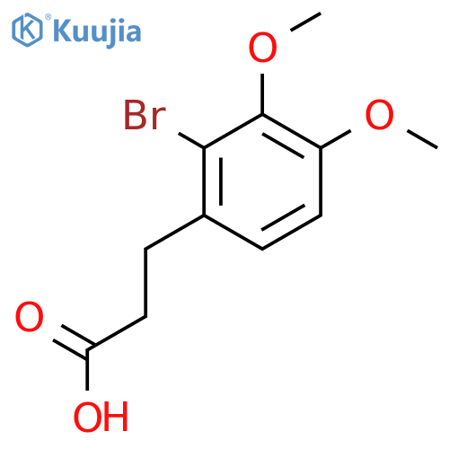 3-(2-Bromo-3,4-dimethoxyphenyl)propanoic acid structure