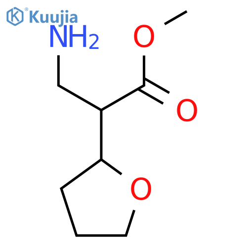 methyl 3-amino-2-(oxolan-2-yl)propanoate structure