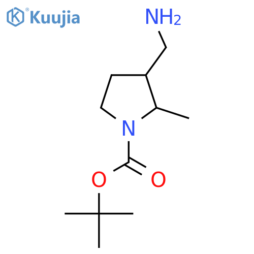 1-N-Boc-3-aminomethyl-2-methyl-pyrrolidine structure