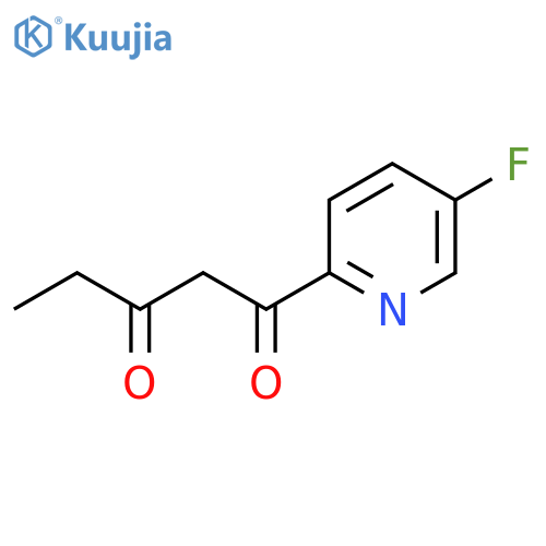 1-(5-fluoropyridin-2-yl)pentane-1,3-dione structure