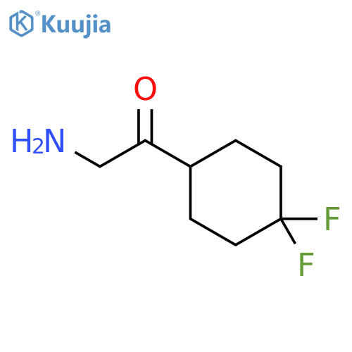 2-amino-1-(4,4-difluorocyclohexyl)ethan-1-one structure