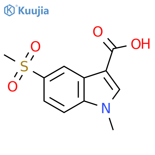 5-methanesulfonyl-1-methyl-1H-indole-3-carboxylic acid structure