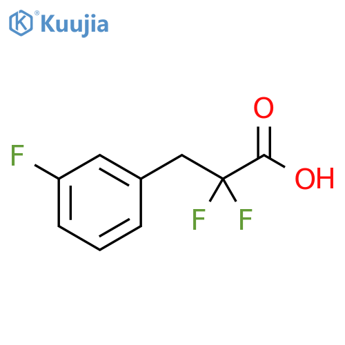 2,2-Difluoro-3-(3-fluorophenyl)propanoic acid structure