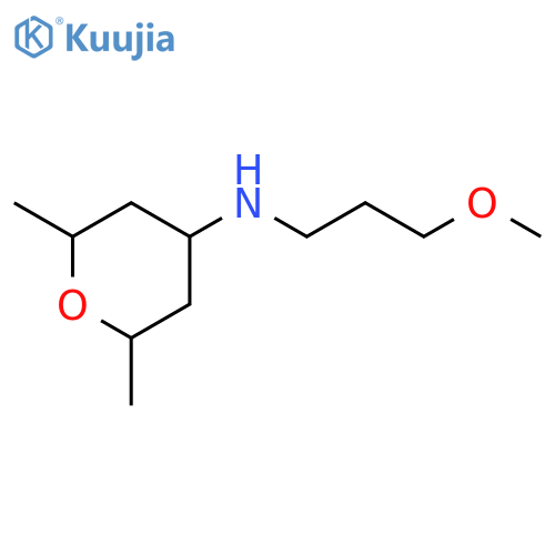 N-(3-methoxypropyl)-2,6-dimethyloxan-4-amine structure