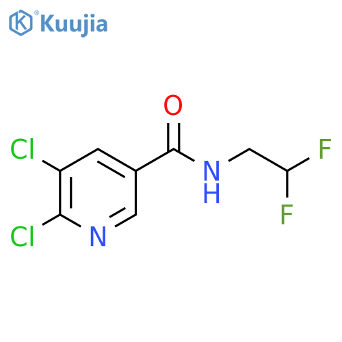 5,6-Dichloro-N-(2,2-difluoroethyl)nicotinamide structure