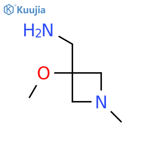 (3-Methoxy-1-methylazetidin-3-yl)methanamine structure