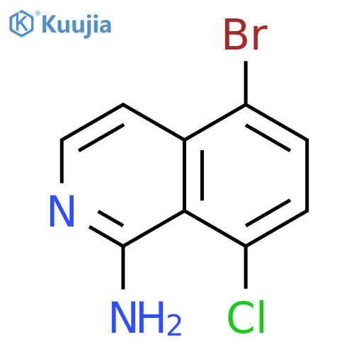 5-bromo-8-chloroisoquinolin-1-amine structure