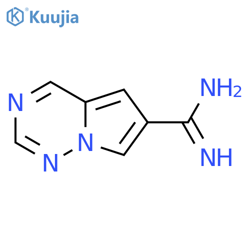 Pyrrolo[2,1-f][1,2,4]triazine-6-carboximidamide structure