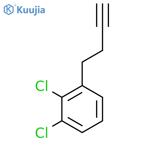 1-(but-3-yn-1-yl)-2,3-dichlorobenzene structure