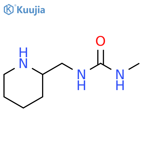 3-methyl-1-(piperidin-2-yl)methylurea structure