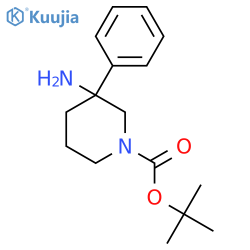 Tert-Butyl 3-amino-3-phenylpiperidine-1-carboxylate structure