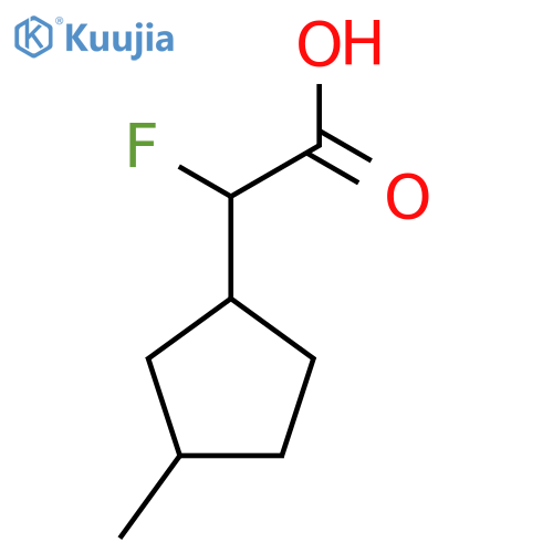2-Fluoro-2-(3-methylcyclopentyl)acetic acid structure