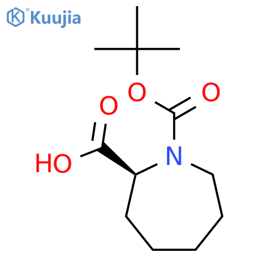 1H-Azepine-1,2-dicarboxylic acid, hexahydro-, 1-(1,1-dimethylethyl)ester, (2S)- structure