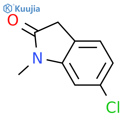 6-chloro-1,3-dihydro-1-methyl-2H-Indol-2-one structure