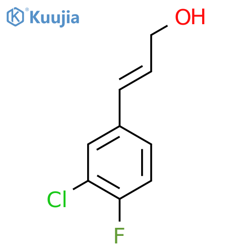 3-(3-chloro-4-fluorophenyl)prop-2-en-1-ol structure