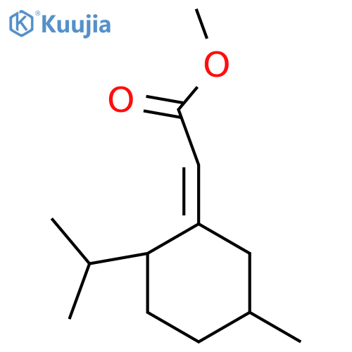 methyl 2-(1Z)-5-methyl-2-(propan-2-yl)cyclohexylideneacetate structure