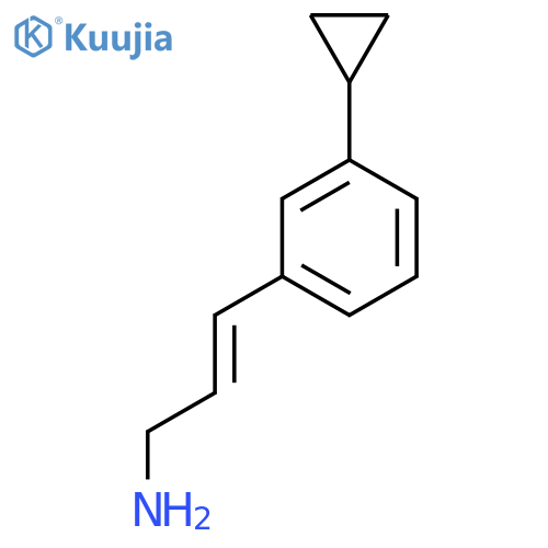 3-(3-cyclopropylphenyl)prop-2-en-1-amine structure
