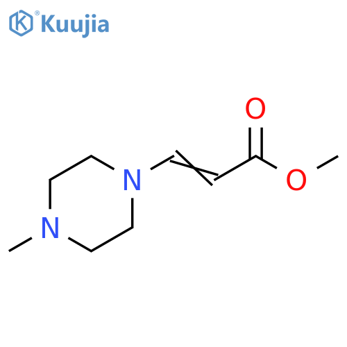 methyl 3-(4-methylpiperazin-1-yl)prop-2-enoate structure