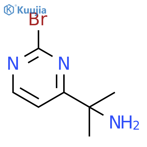 2-(2-bromopyrimidin-4-yl)propan-2-amine structure