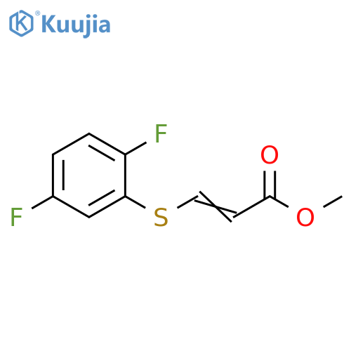 methyl 3-(2,5-difluorophenyl)sulfanylprop-2-enoate structure