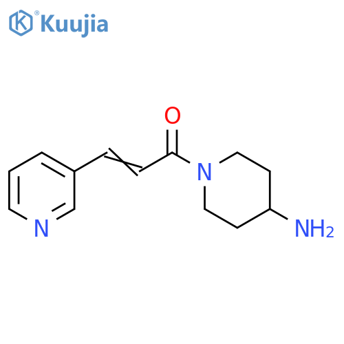(2E)-1-(4-aminopiperidin-1-yl)-3-(pyridin-3-yl)prop-2-en-1-one structure