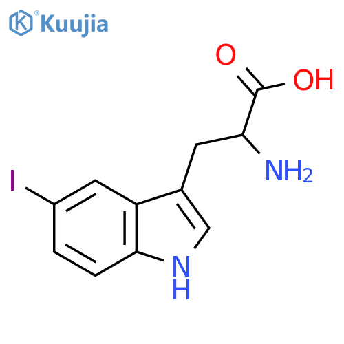 2-Amino-3-(5-iodo-1H-indol-3-yl)propanoic acid structure