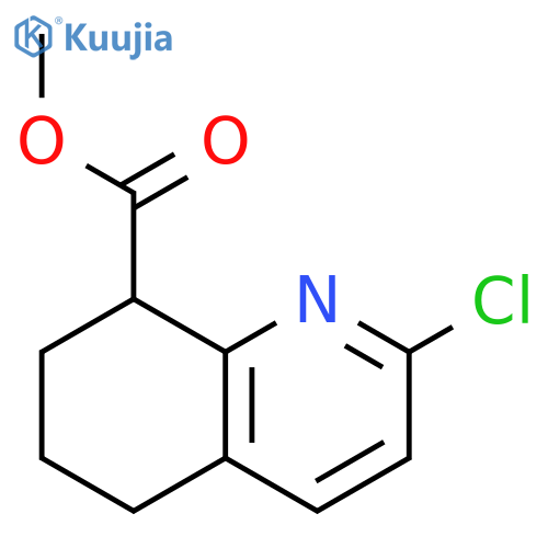 8-Quinolinecarboxylic acid, 2-chloro-5,6,7,8-tetrahydro-, methyl ester structure